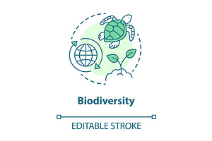 Biodiversity concept icon, an Outline Icon by IMG Visuals