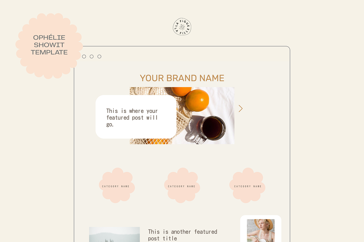 Ophélie Showit Web Template, a Websites & App Template by Figue Studio (Photo 5 of 6)