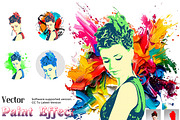 Vector Paint Effect Photoshop Action, a Brushes & More by Studio Retouch (Thumbnail 1 of 10)