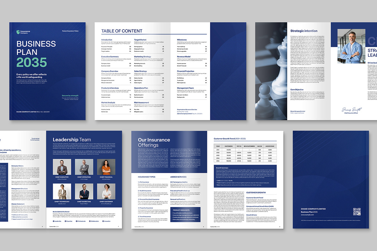Business Plan Template, a Brochure Template by BrandPacks