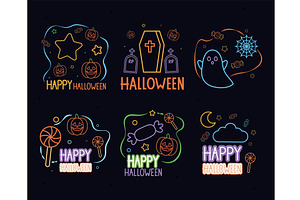 halloween illustrations set, an Illustration by studiogstock