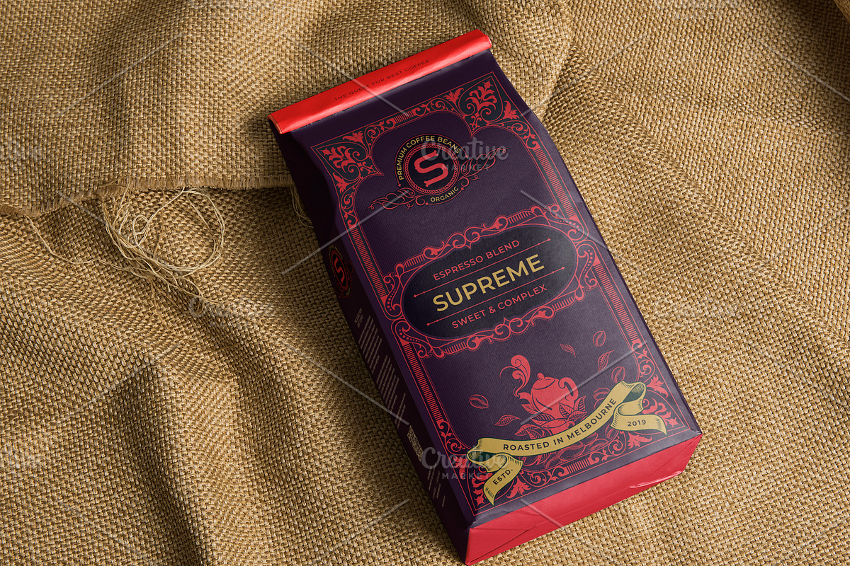 Coffee Label Design, a Packaging Mockup by Shwet Art (Photo 2 of 2)