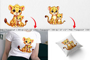 Cheetah Mother's Day Clipart, a Graphic by Artnoy (Thumbnail 3 of 5)