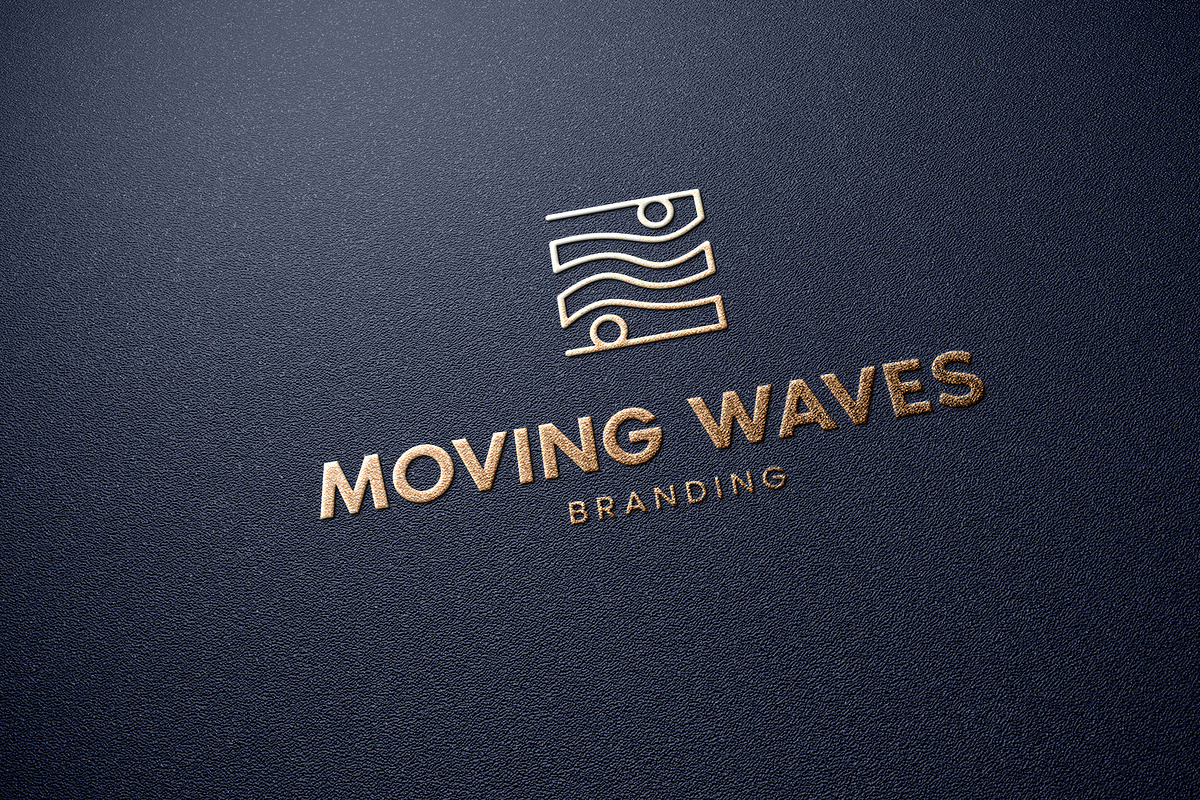 Gold Logo Mockup on Leather, a Product Mockup by imonedesign