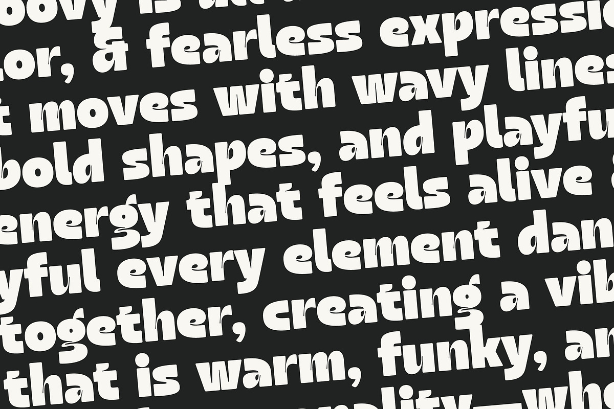 Magot Groovy Retro Display Font, a Sans Serif Font by timelesstype.co (Photo 7 of 20)