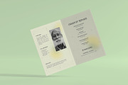 Minimal Funeral Program, a Brochure Template by Neermana (Thumbnail 3 of 4)
