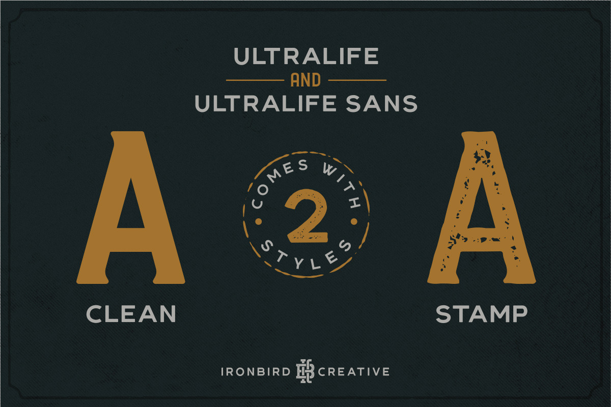 Ultralife Typeface preview 6