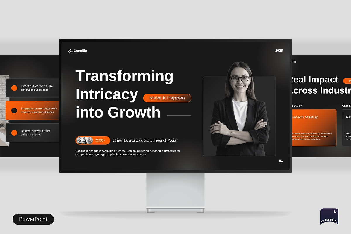 Consulting Deck & Business Advisory, a Presentation Template by Claymoon Lab (Photo 1 of 7)