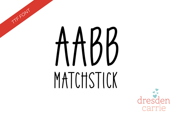 Matchstick Hand-Drawn Font preview 4
