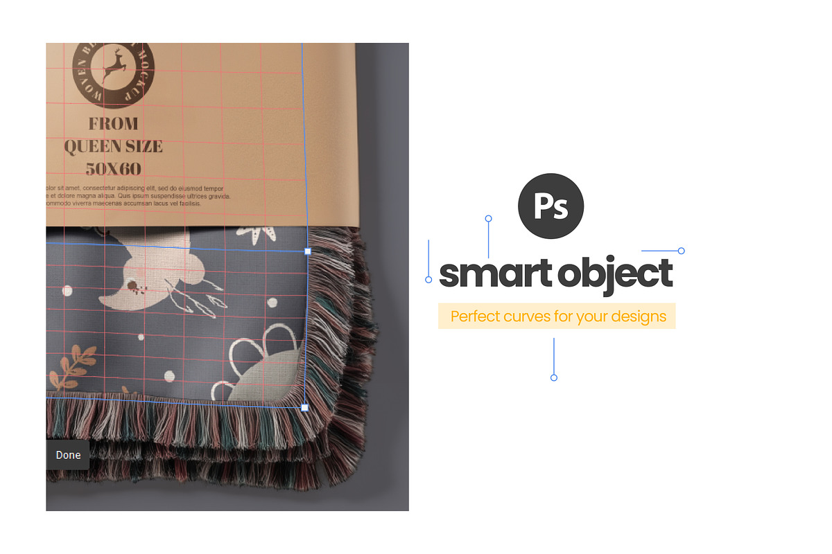 Fold Woven Blanket Mockup, an Apparel Mockup by Mockups Studio (Photo 4 of 9)
