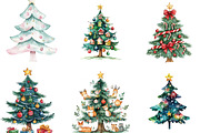 Cute Doodle Christmas Tree Sublimati, an Illustration by CraftArtStudio (Thumbnail 2 of 6)