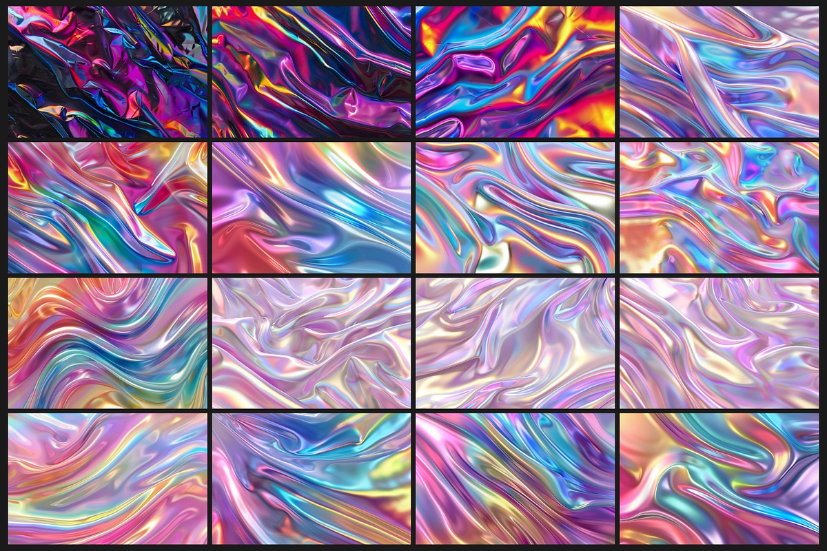 55 holographic iridescent background, a Background Graphic by Kat Anti (Photo 7 of 8)