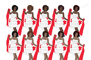 Canada Day Girls Clipart, a Seasonal Illustration by GlamArtZhanna (Thumbnail 5 of 5)