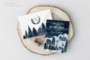 Winter Forest Mountain Gold, an Object Graphic by svetlanaARTdreams (Thumbnail 9 of 16)