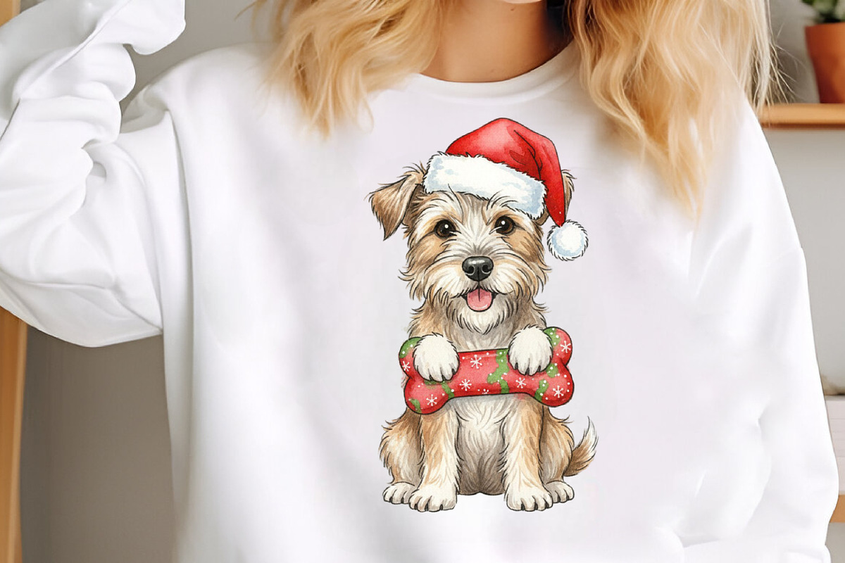 Quirky Christmas Dog Sublimation PNG, an Illustration by SinaCreation (Photo 4 of 7)