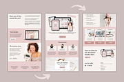 Course Sales Page Template Canva, a Landing Page Template by DeeBeeDesign (Thumbnail 6 of 11)