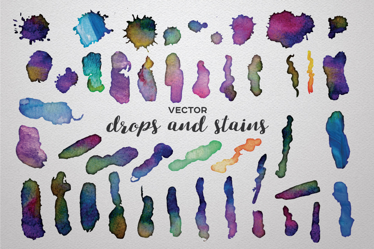Watercolor Vector Styles Illustrator, a Layer Style Add-On by Graphic Spirit (Photo 4 of 6)