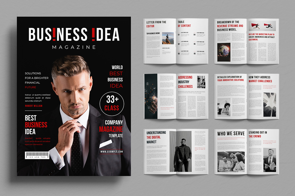 Business Magazine Layout, a Magazine Template by ContestDesign (Photo 1 of 4)
