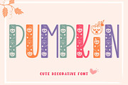 Pumpkin - Cute Decorative Font, a Symbol Font by AnningArts (Thumbnail 1 of 7)