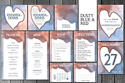 Wedding Watercolor Invitation 6 Var, an Invitation Template by Elegrad Design Agency (Thumbnail 9 of 12)