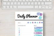 Watercolor Planner - Personal Size, a Stationery Template by Stick with Sam (Thumbnail 1 of 2)