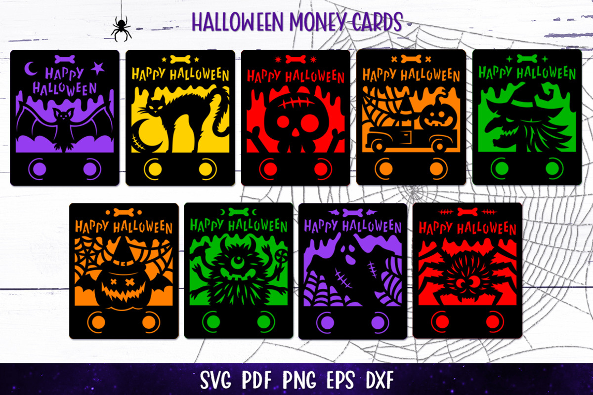 Halloween Money Card Bundle, a Card Template by Digital_Craftyfox (Photo 2 of 7)