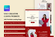 Red Velvet Canva Website Kaela UGC, a Marketing Template by AtelierDuVow (Thumbnail 5 of 10)
