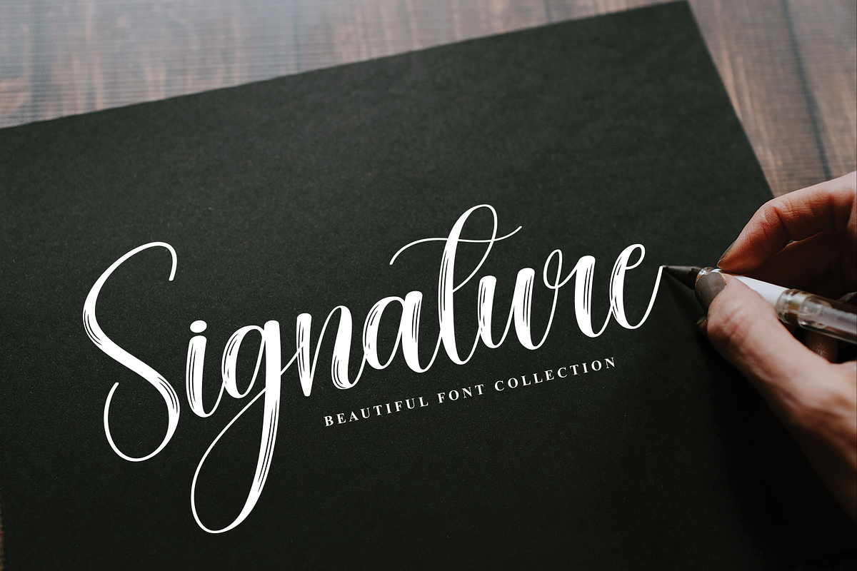 Aromatic | Script Font, a Handwritten Font by Scratchones (Photo 5 of 9)