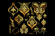 Gold Vintage Glamour Flourishes, an Object Graphic by ilonitta (Thumbnail 5 of 7)