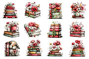 Whimsical Spring Books Clipart, an Illustration by Dream Creation (Thumbnail 4 of 5)