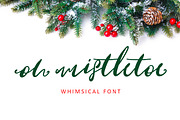 Oh Mistletoe Script Font, a Script Font by Creativeqube Design (Thumbnail 2 of 5)
