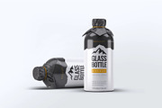 Glass Bottle Wrapped Paper Mock-Up, a Product Mockup by DesignRushMarket (Thumbnail 7 of 7)