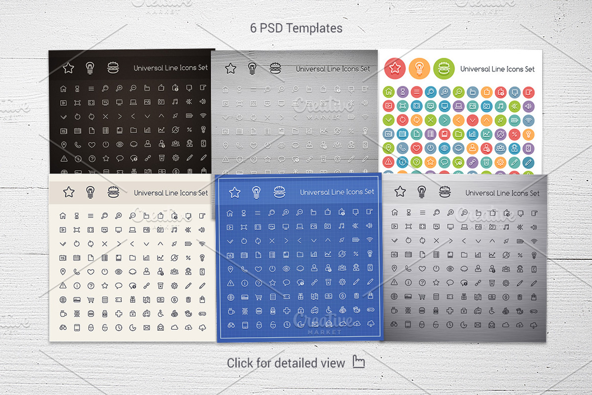 Set of Line Universal Icons preview 3