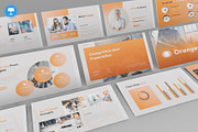 Orange Pitch Deck Keynote, a Presentation Template by Pixslides (Thumbnail 1 of 5)