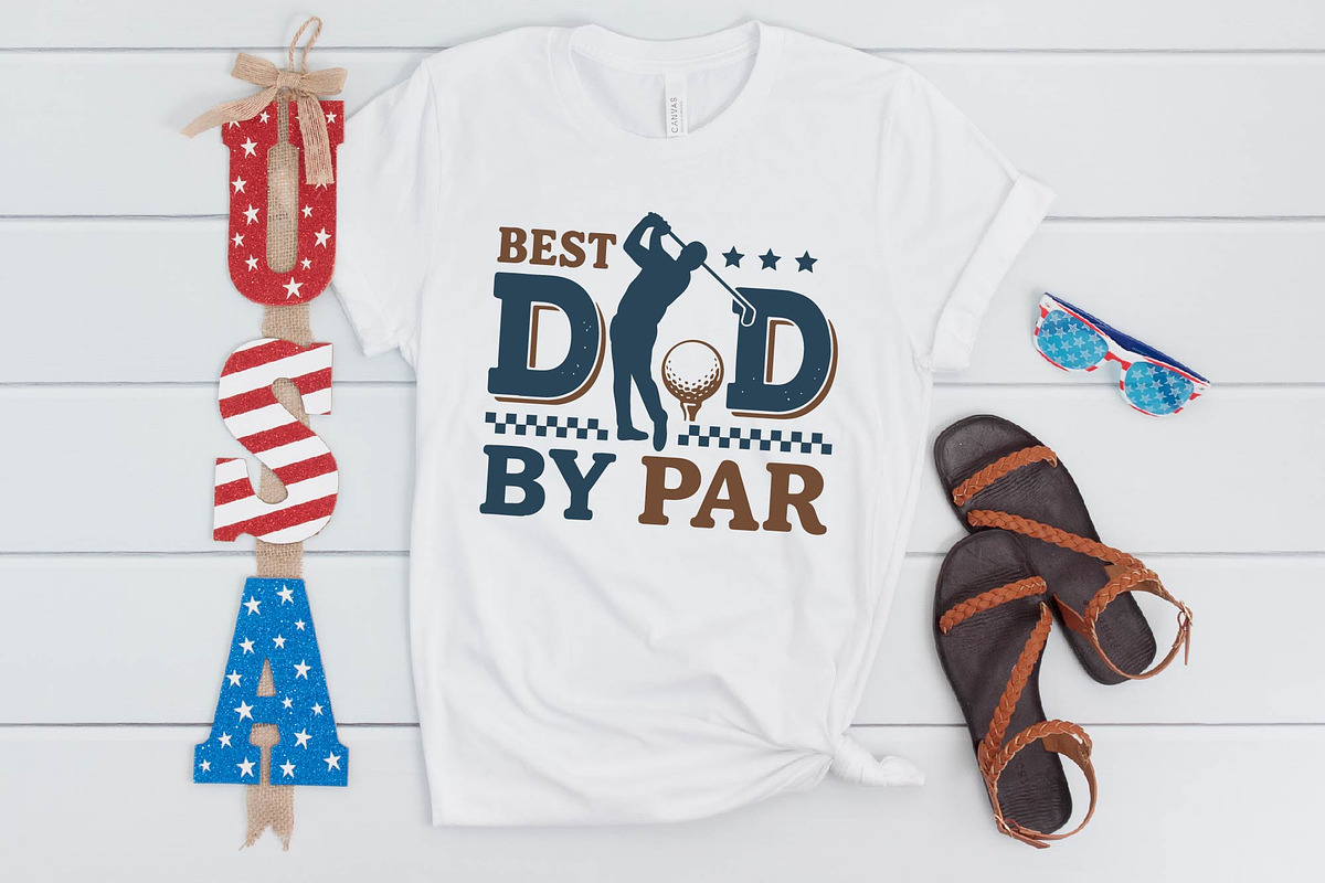 Best Dad by Par – Golf Father's Day, an Illustration by BeeCraftR (Photo 3 of 5)