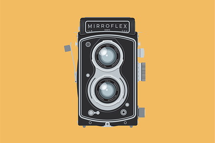 Vintage 120mm TLR Film Camera