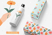 Spring elements, patterns, lettering, a Decorative Illustration by hanifa_design (Thumbnail 7 of 8)