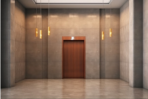 Elevator Hall Background. Generate