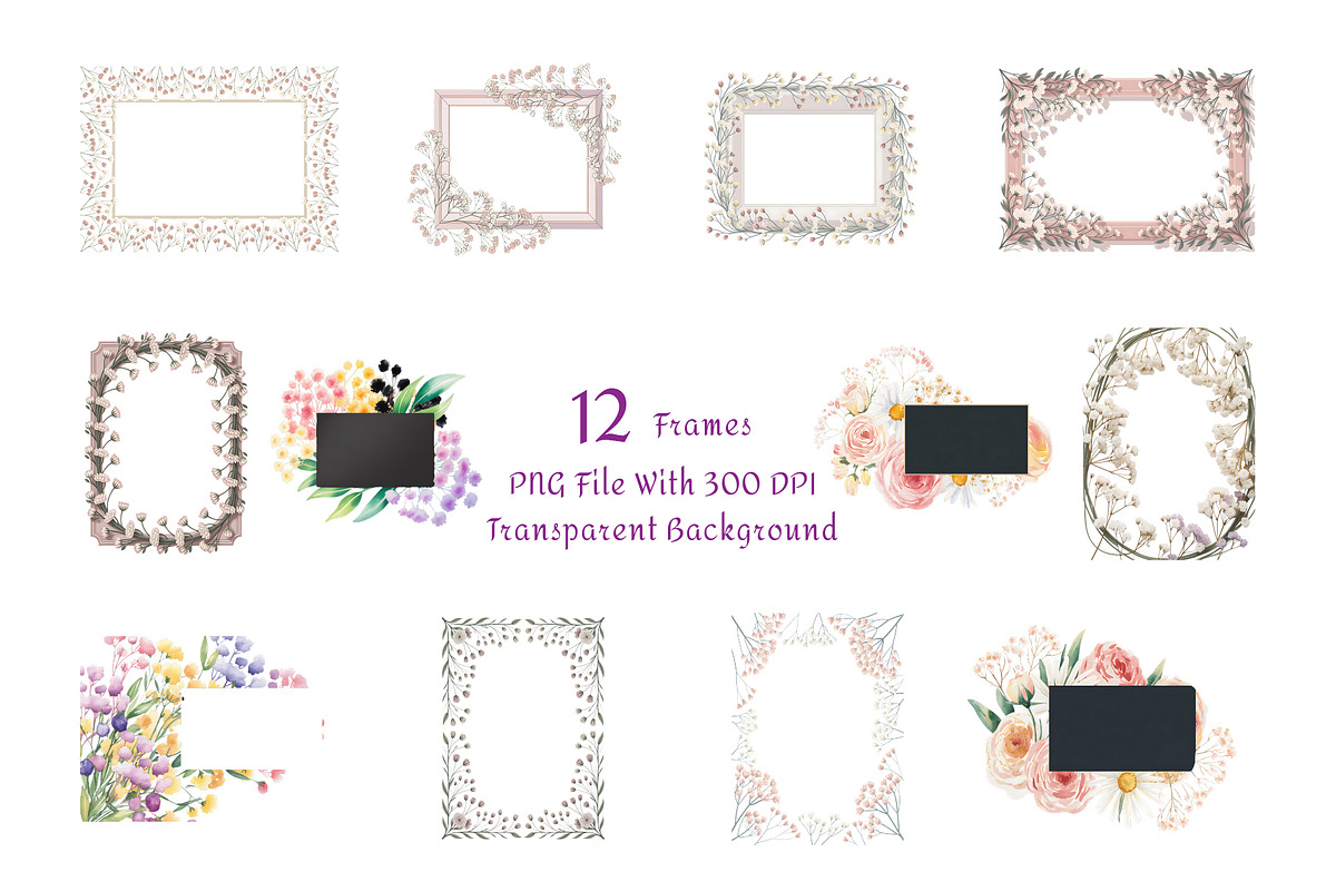 Baby's Breath Watercolor Clipart, a Decorative Illustration by ForhadGFX (Photo 10 of 14)