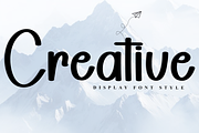 Creative, a Script Font by FreshTypeINK (Thumbnail 1 of 8)