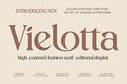 Vielotta Elegant Editorial Serif, a Serif Font by AmorfaType (Thumbnail 1 of 8)