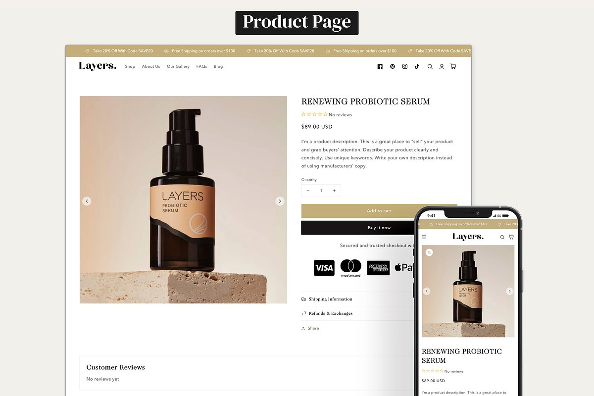 Layers - Beauty Shopify Theme, a Shopify Template by InspiredTheme (Photo 2 of 9)
