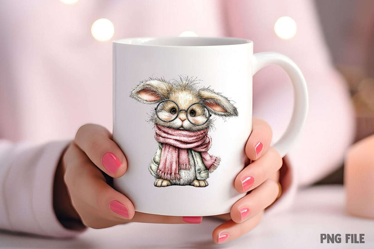 Whimsical Easter Animals Clipart PNG, an Illustration by Craft Nest (Photo 7 of 11)