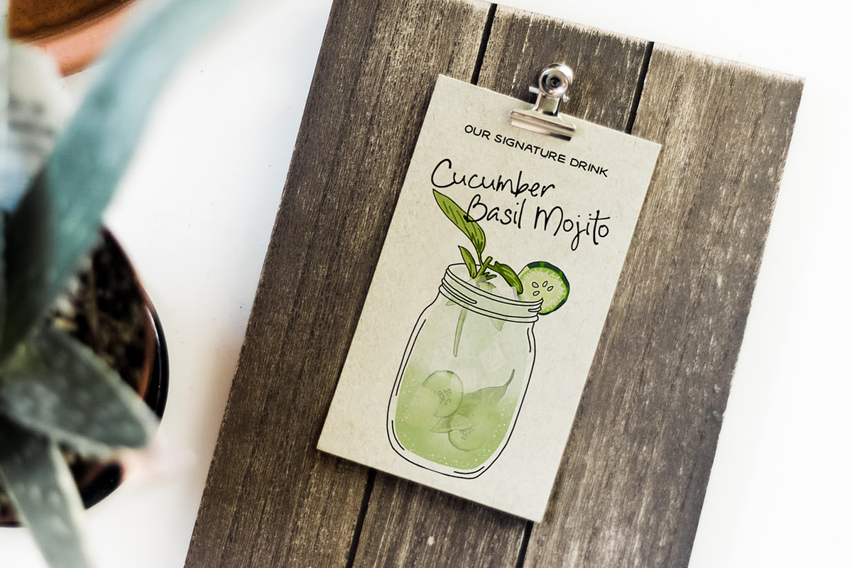 Signature Cocktail Creator Vector, a Food Illustration by ILLONA GRAPHICS (Photo 9 of 11)