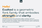 Exalted Extended, a Sans Serif Font by Zafara Studios (Thumbnail 2 of 12)