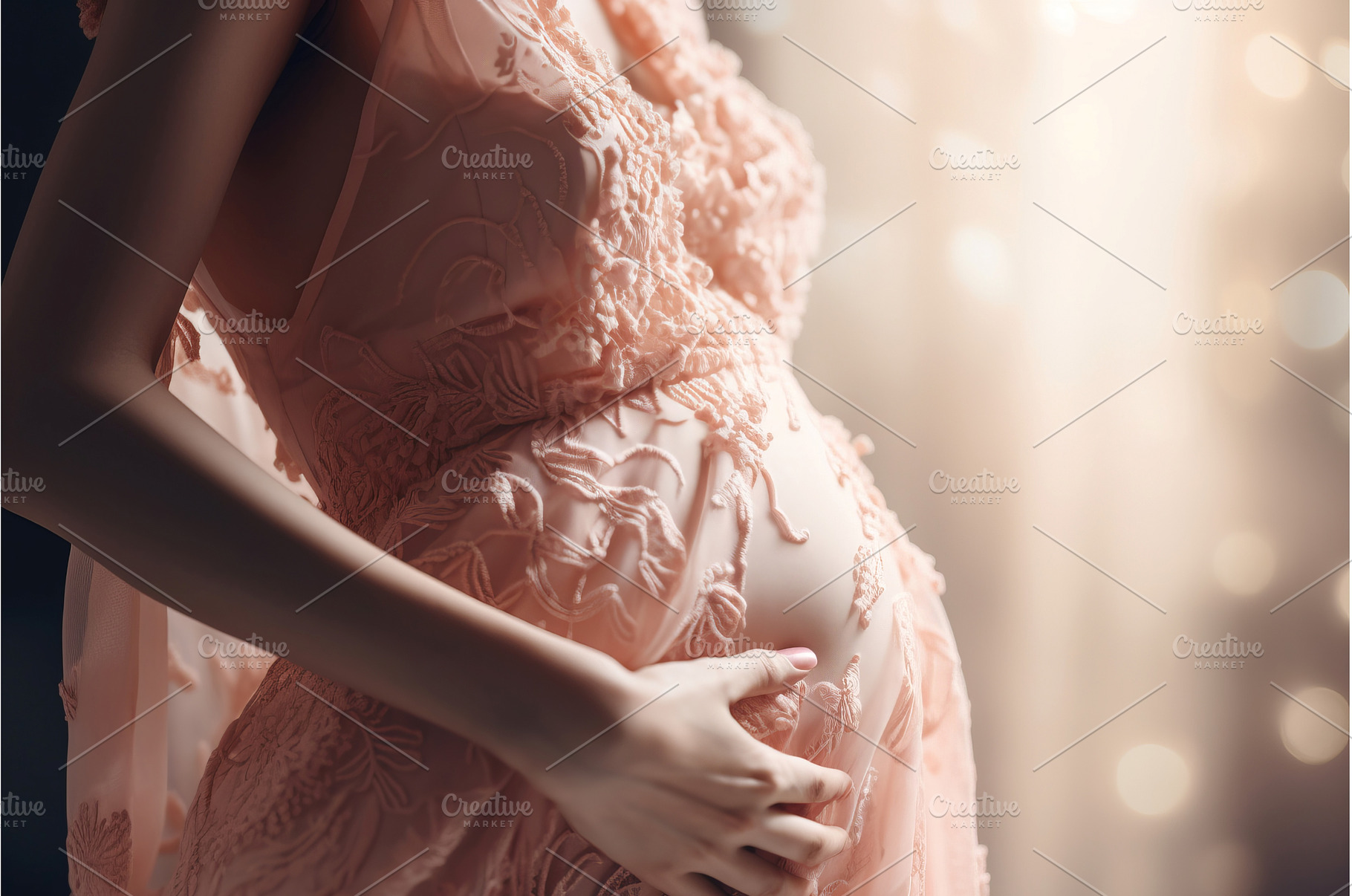 Maternity period of woman in elegant, a Person Photo by Ylivdesign