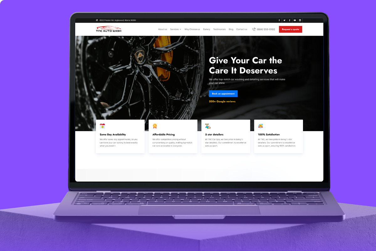 TNC Auto Wash - Figma UI Template, an UI Kit Template by TNCFlow (Photo 4 of 5)