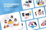Programmers at work. IT concepts set, a Work Illustration by PaperTrident (Thumbnail 1 of 28)