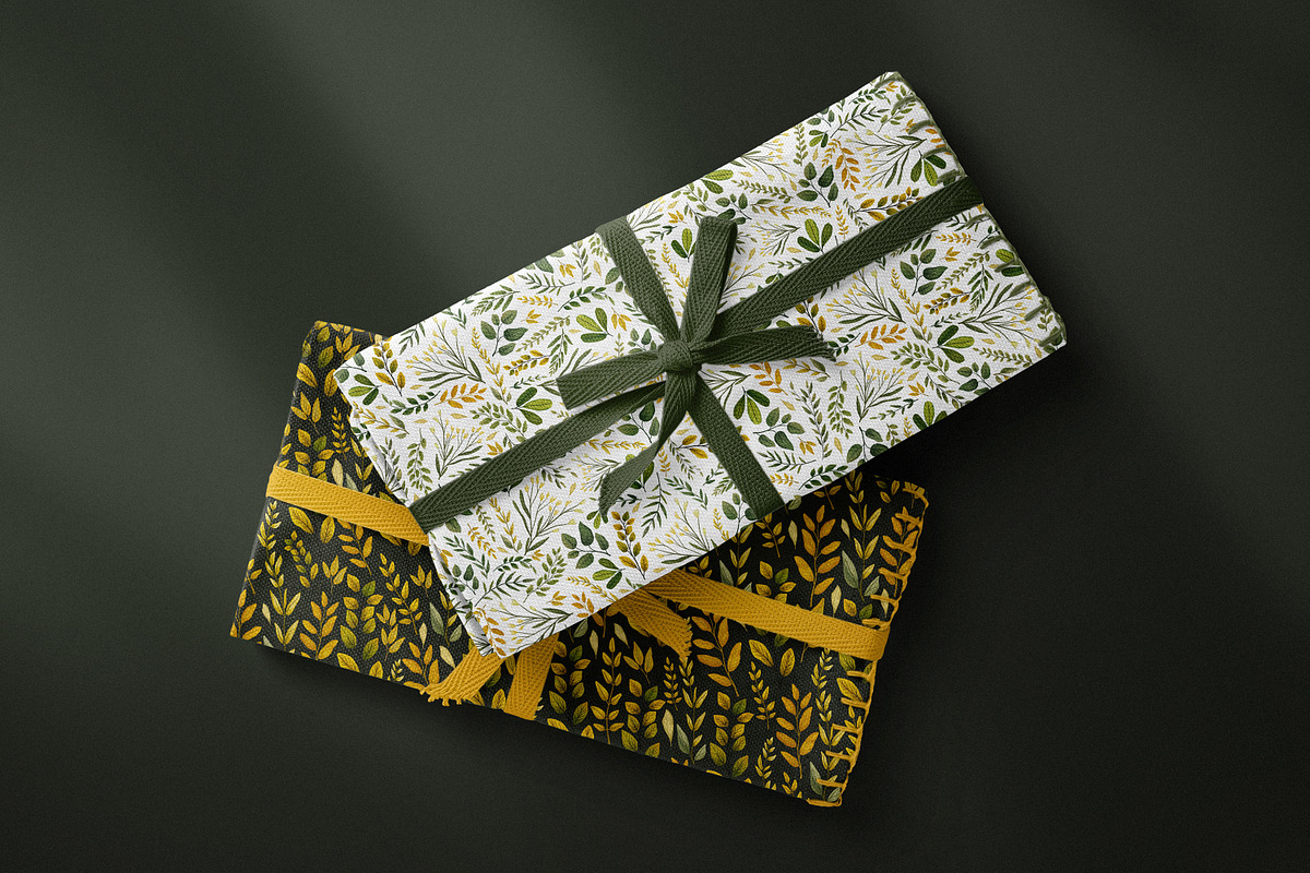Whispering Leaves Seamles Patterns, a Graphic by Ette Design (Photo 2 of 11)