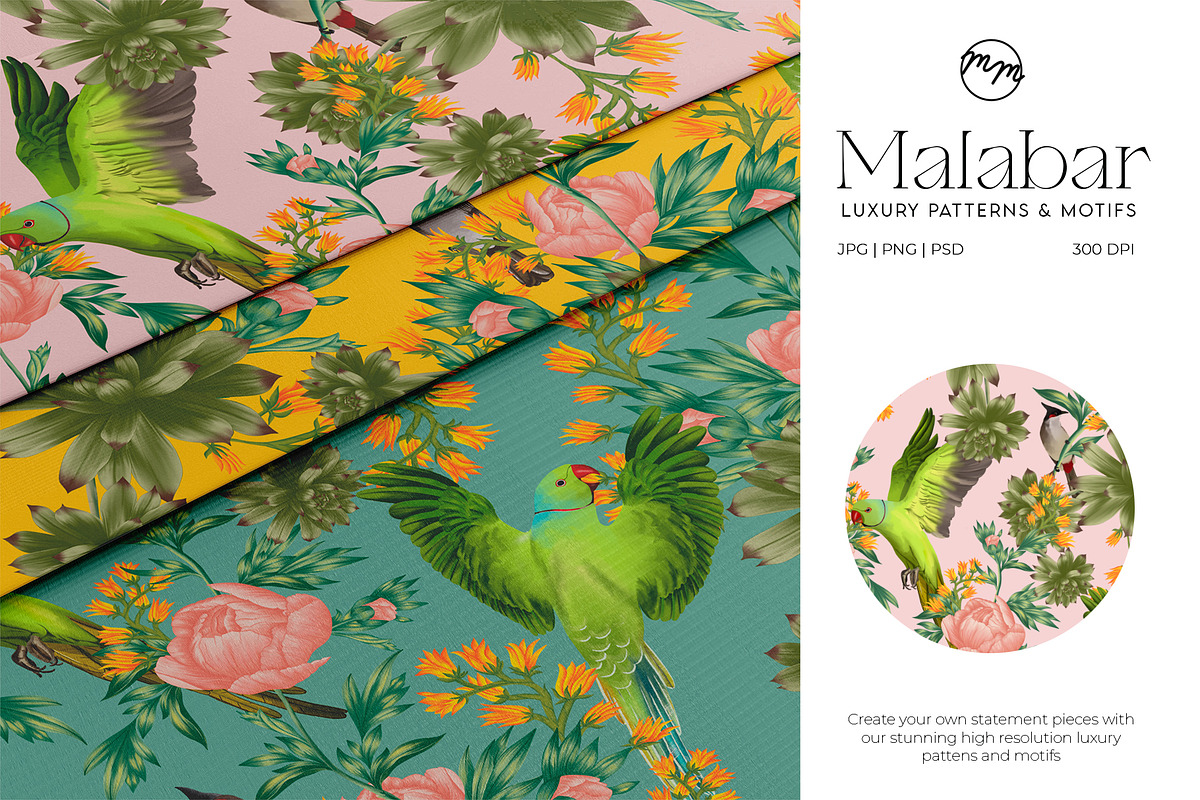 Malabar Patterns and Motifs, a Pattern Graphic by MenoMelo Studio (Photo 1 of 7)